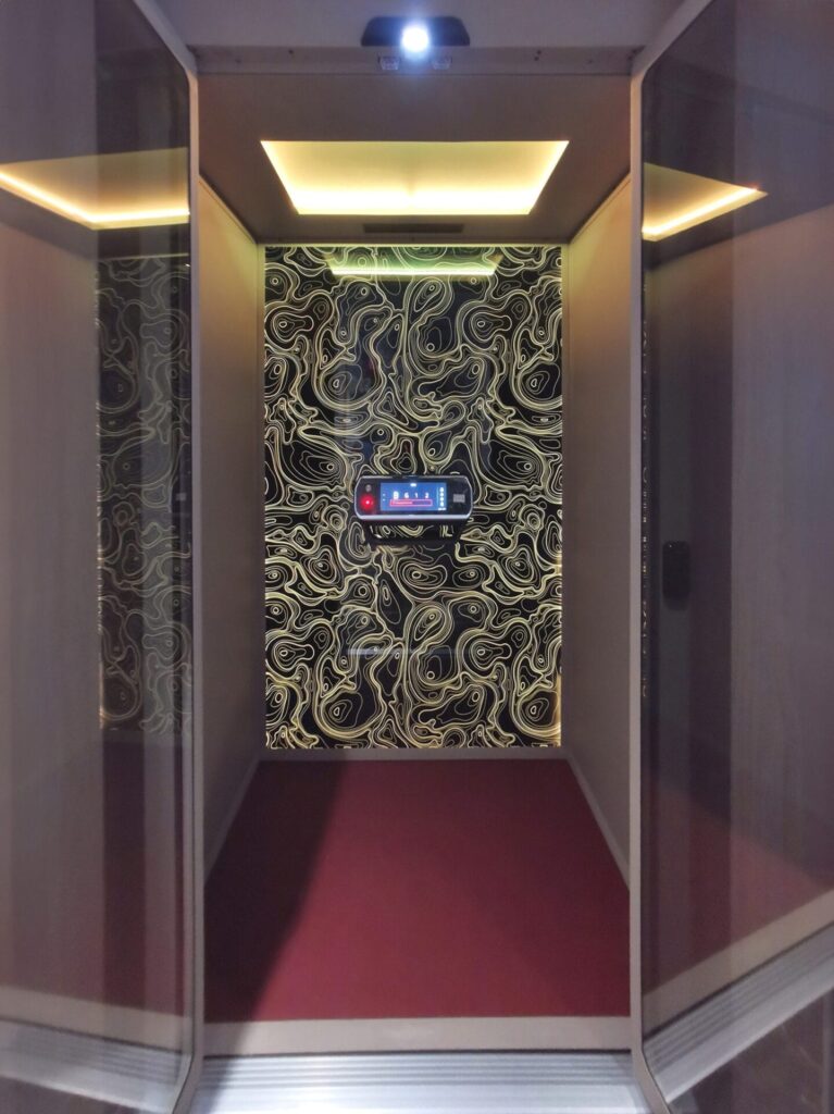 Cibes V70 Galaxy | Home Lift 4 floors with ORIENTAL GREY BEIGE (Size 1010x1415)