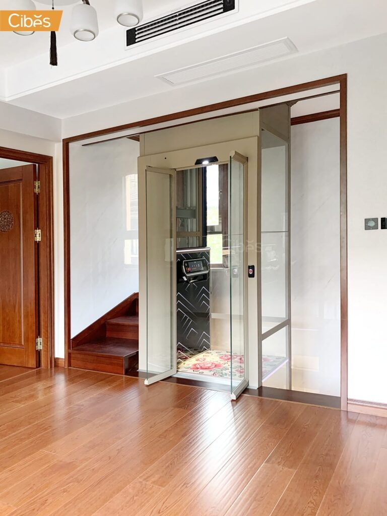 Cibes V80 Galaxy Luxury Home Lift 4 floors with Quartz 1 (Size 935x850)