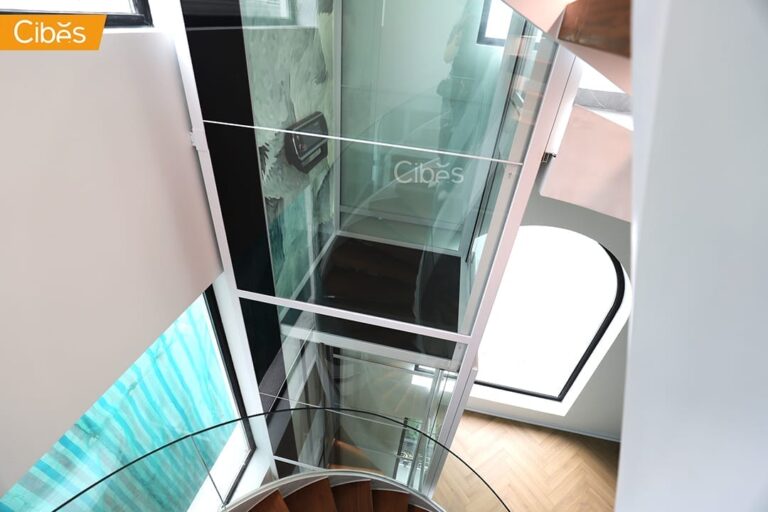 Cibes lift ลิฟท์บ้านลิฟท์กระจกกลางบันไดวน 5