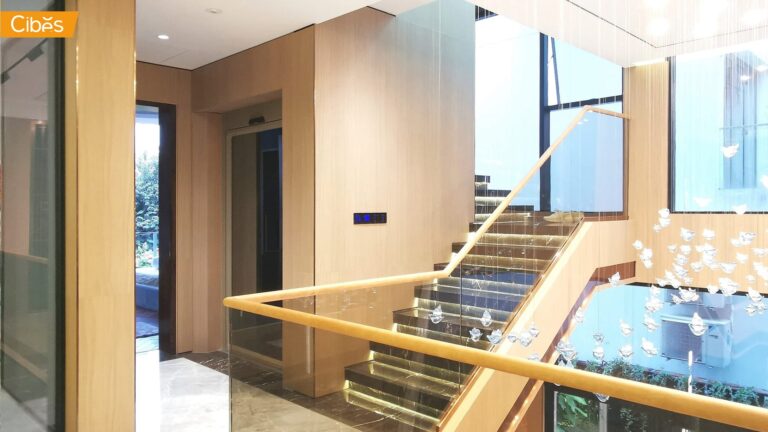 Cibes V70 Galaxy | Home Lift 4 floors with ORIENTAL GREY BEIGE (Size 1010×1415 mm)
