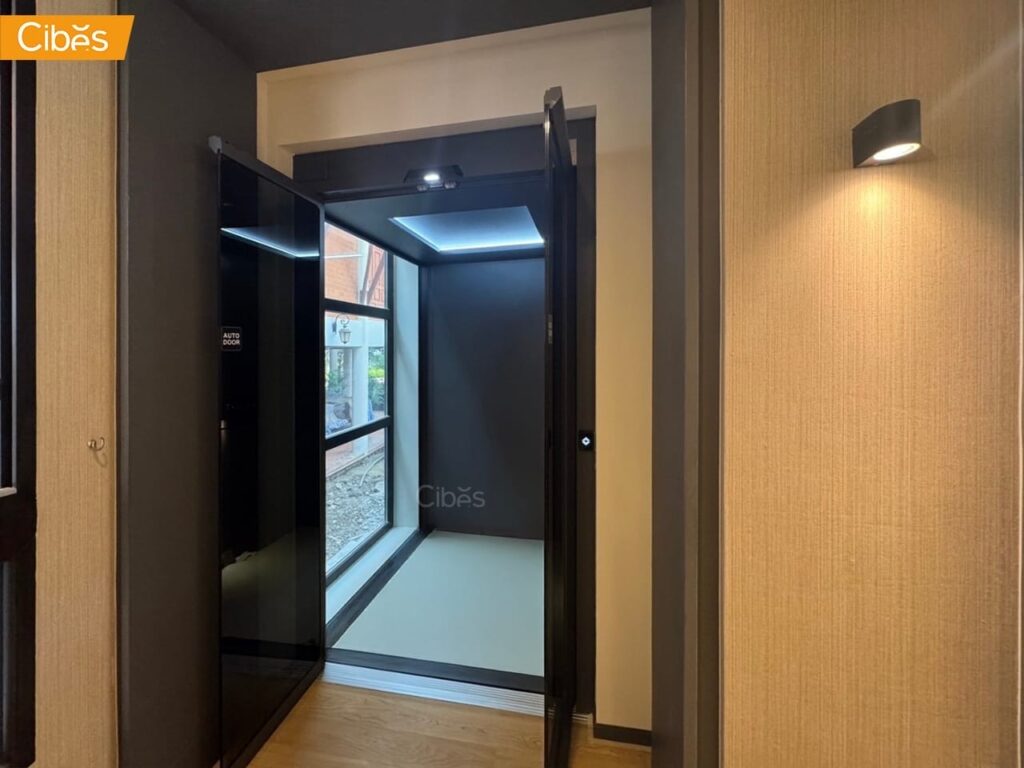 Cibes V70 Aurora | Home Lift 2 Floors with Gothic Graphite Black (Size 1210×1315)